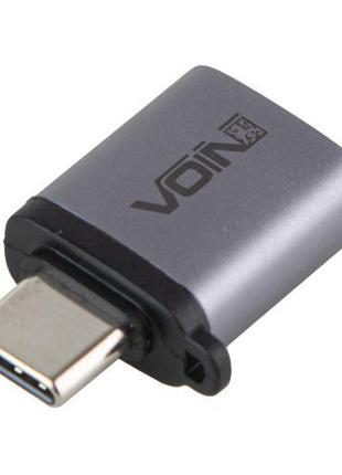 Адаптер OTG VOIN USB 3.0 в Type C Grey (VP-6106)