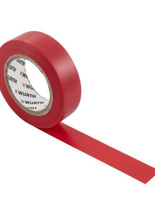 Изоляционная лента PVC, красная, 18мм/10м Wurth (арт. 1985103)