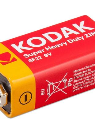 Батарейка Kodak 9v (6F22) / Крона /1 штука