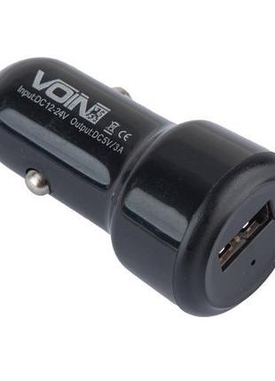 Автомобильное зарядное устройство VOIN C-36209, 1USB (12/24V -...