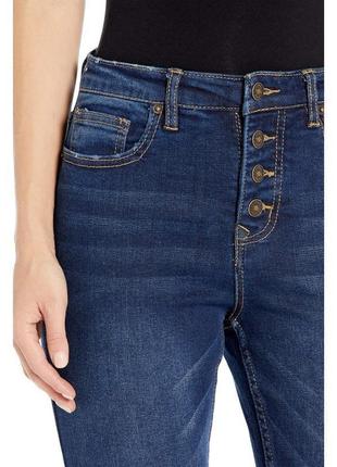 Новые узкие джинсы с завышенной талией на пуговицах