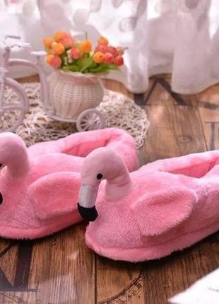 Тапочки кигуруми нежно- розовий Фламинго для взрослых и детей ...