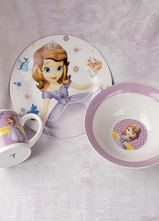 Детский набор посуды Interos "Принцесса София 1"
