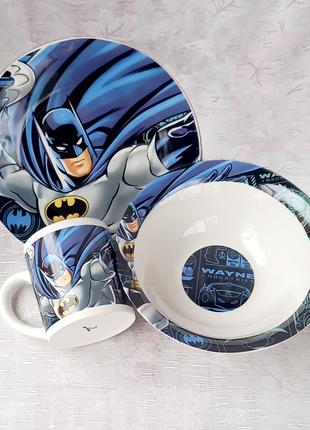 Детский набор посуды Interos "Бэтмен"