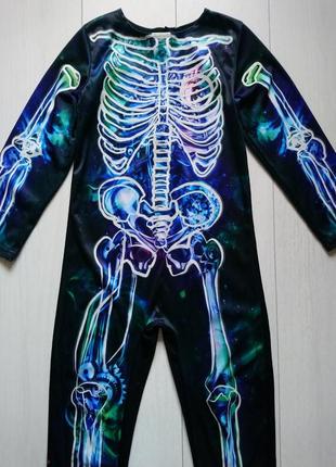 Карнавальный костюм скелет светится