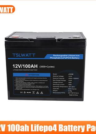 Литий железо фосфатная аккумулятор lifepo4 TSLWATT 12V 100 Аh ...