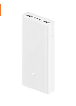 Оригинальный Xiaomi Mi Power Bank 3 20000 mAh USB-C 18W PLM18Z...