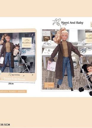 Кукла A789-1/2/3 типа Барби, 3 вида,мама, младенец , коляска, ...