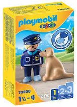 Ігровий набір арт. 70408 (6шт) Playmobil, Поліцейський з собак...