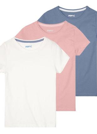 Новый! набор качественных футболок от pepperts для девочки р.6/8.