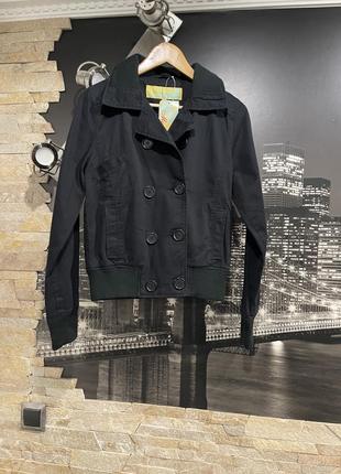 Женская черная куртка пиджак жакет бомбер англия