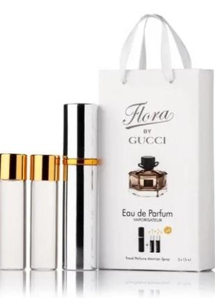 Gucci flora by gucci 3x15ml - trio bag