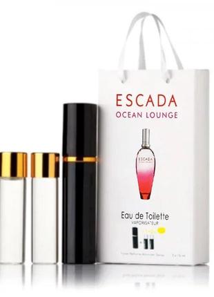 Escada ocean lounge edt 3x15ml - trio bag