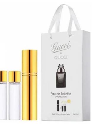 Gucci by gucci pour homme 3x15ml - trio bag