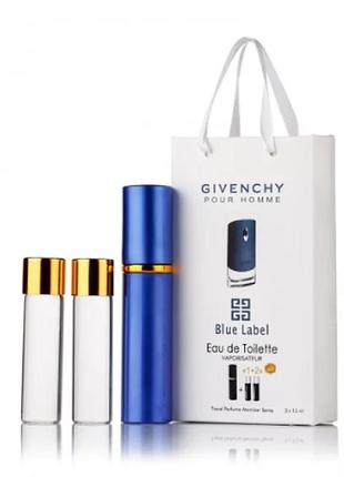 Gvenchy blue label edt 3x15ml - trio bag