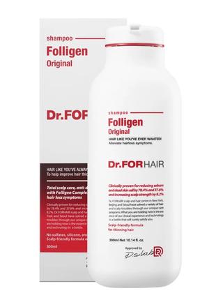 Зміцнюючий шампунь проти випадіння волосся Dr.FORHAIR Folligen...