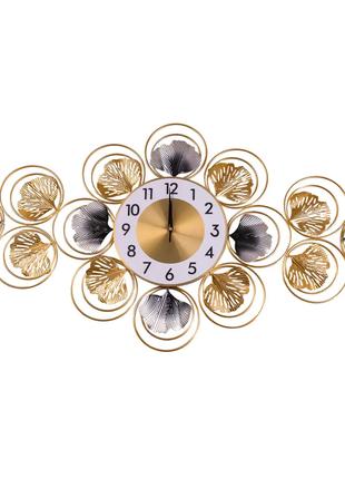 Часы настенные горизонтальные металлические 90×44 см, Цвети и ...