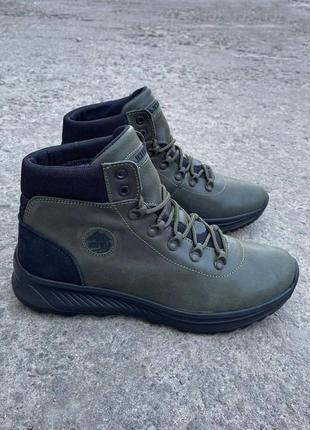 Ботинки мужские зимние кожаные icefield кроссовки из натуральн...