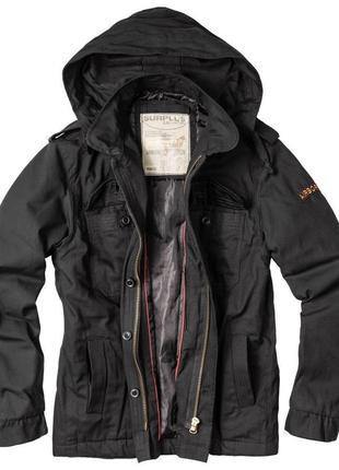 Куртка мужская surplus airborne jacket черный (xxxl)