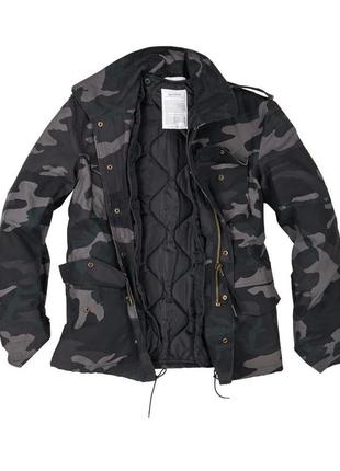 Куртка мужская m65 surplus us field jacket blackcamo камуфляж (s)