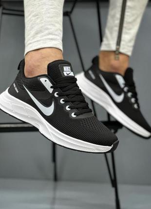 Кросівки nike air zoom black white найк айр зум чорні з білою ...