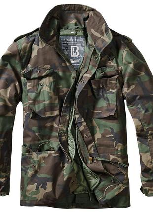 Куртка мужская m-65 brandit classic woodland камуфляж (s)