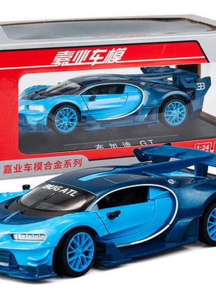 Масштабна модель автомобіля Bugatti GT 1:24. Металева машинка
