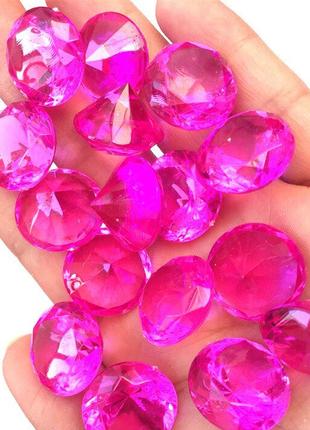 Акриловые бриллианты ярко-фиолетового цвета RESTEQ 100 шт/уп. ...