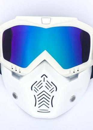 Мотоциклетная маска-трансформер RESTEQ! Очки, лыжная маска, дл...