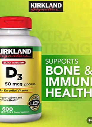 D3 50mcg Kirkland Signature USA