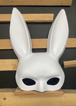 Милые уши зайца RESTEQ, Маска кролика PlayBoy, белая матовая 3...