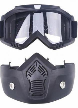 Мотоциклетна маска окуляри RESTEQ, лижна маска, для катання на...