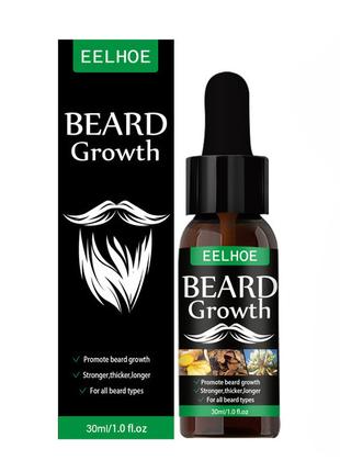 Олія для росту бороди Eelhoe 30мл. Засіб для росту волосся Eel...
