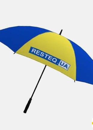 Зонтик в виде украинского флага RESTEQ. Зонтик-трость национал...