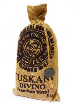 Кава в зернах tuskani divino, 1 кг (60/40)