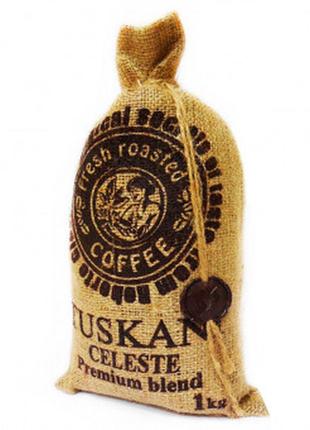 Кава в зернах tuskani celeste, 1 кг (90/10)