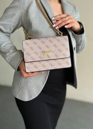 Женская сумка через плечо стильная Guess классическая, повседн...