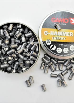 Пули Gamo G-Hammer 1.0 гр, 200 шт. кал.4,5 мм