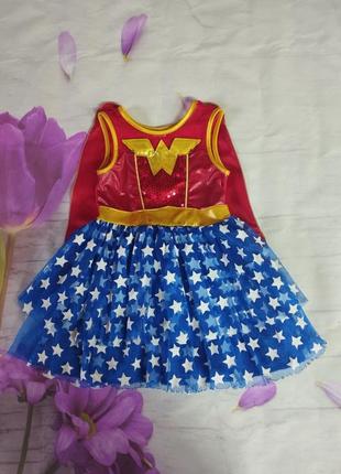 Wonder woman карнавальный костюм платье супергероя супер женщи...