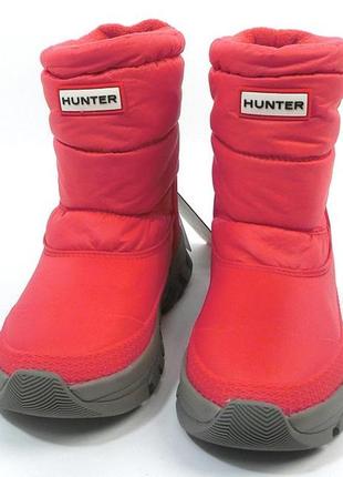 Hunter women's original insulated short snow boots red chilli ...