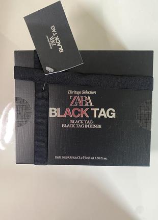 Набор парфюма zara black tag + black tag intense