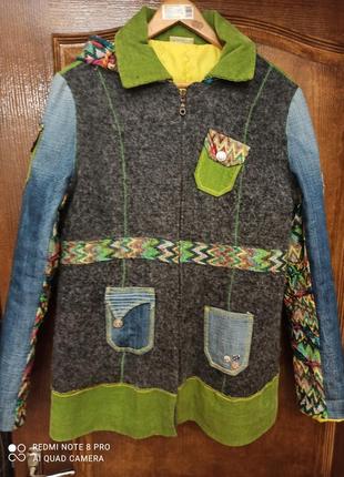 Бомбезная стильная куртка в стиле бохо р. 48-50