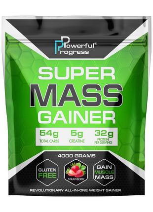 Super Mass Gainer (4 kg, strawberry) 18+