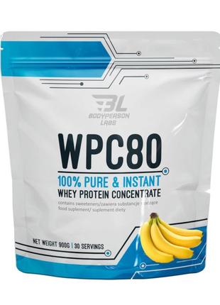 Протеин Bodyperson Labs WPC80, 900 грамм Банан