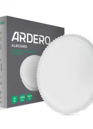 Накладний світлодіодний світильник Ardero AL803ARD 24W коло декор