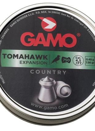 Пневматические пули Gamo Tomahawk XXL 4.5, 0.49 гр, 750 шт/уп