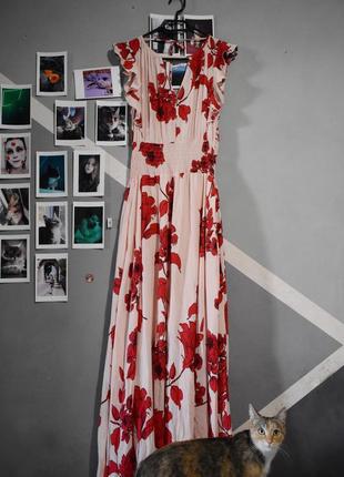 Очень красивое женственное платье в цветы morgan 36