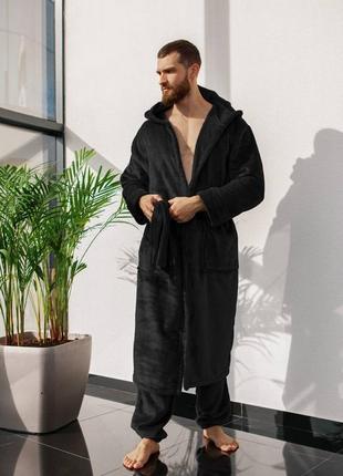 Пижама теплая унисекс (халат+штаны) модель днк-н802-127, мужск...