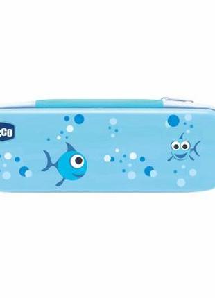 Дитяча зубна щітка Chicco щітка + паста блакитний (06959.20)