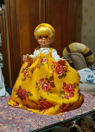 Кукла гречка на самовар, чайник 47см. ссср